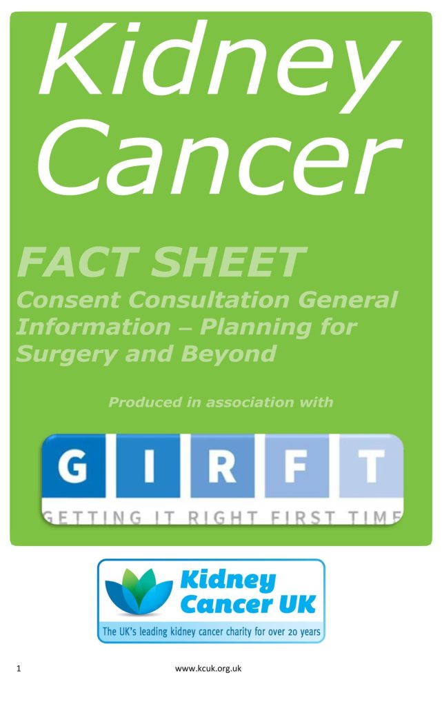Consent Consultation General Information – Planning for Surgery and Beyond Girft