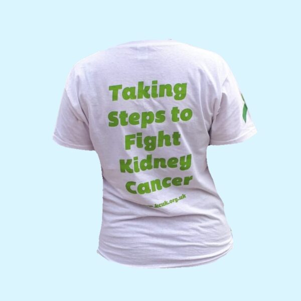 Kidney Cancer UK White T-Shirt - Image 3
