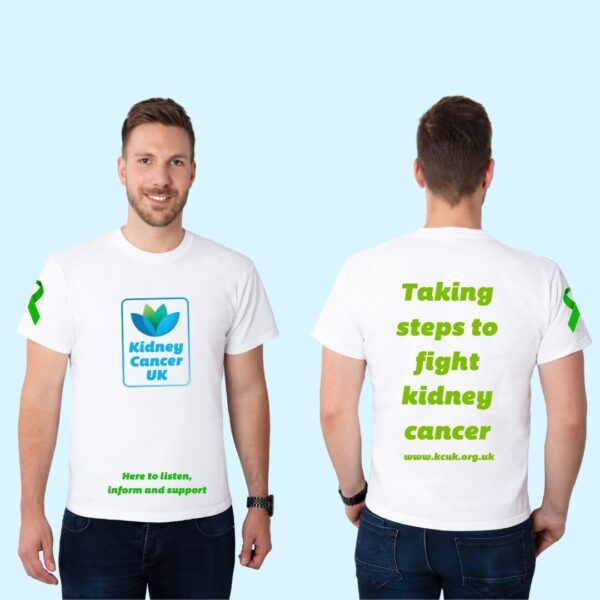 Kidney Cancer UK White T-Shirt - Image 4